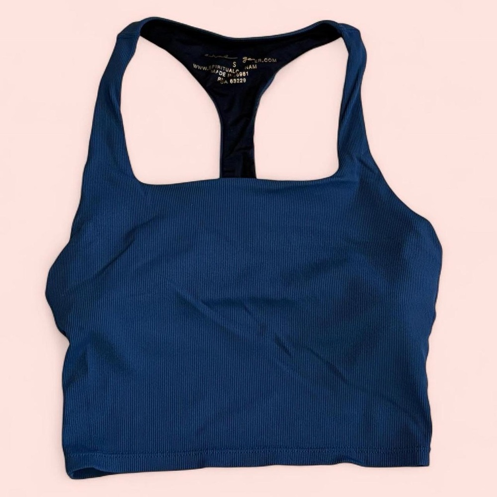 Spiritual Gangster ribbed racerback crop top sports bra